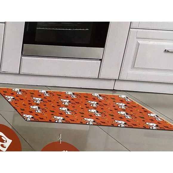 Peanuts Snoopy Coffee Donuts Anti Fatigue Kitchen Mat 20” X 39” Fall Autumn NEW - Picture 5 of 13